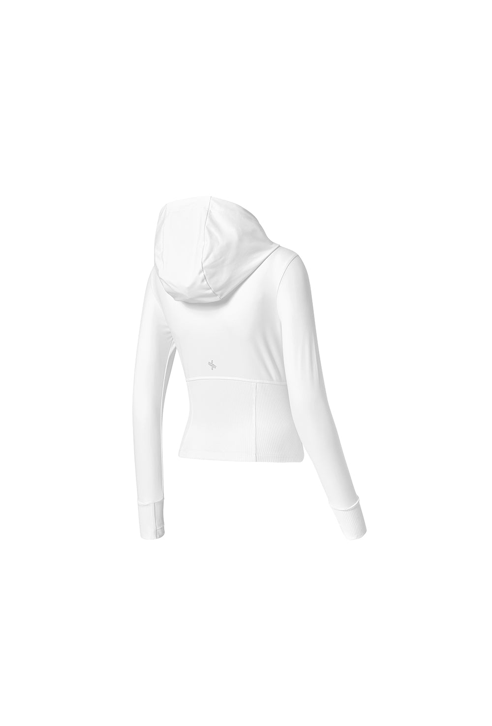 Soft Lip Mix Hood Zip up Jacket - Ivory