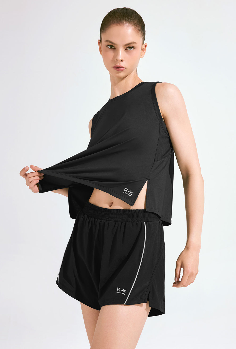 RX Mesh Mix Two in One Shorts - Black