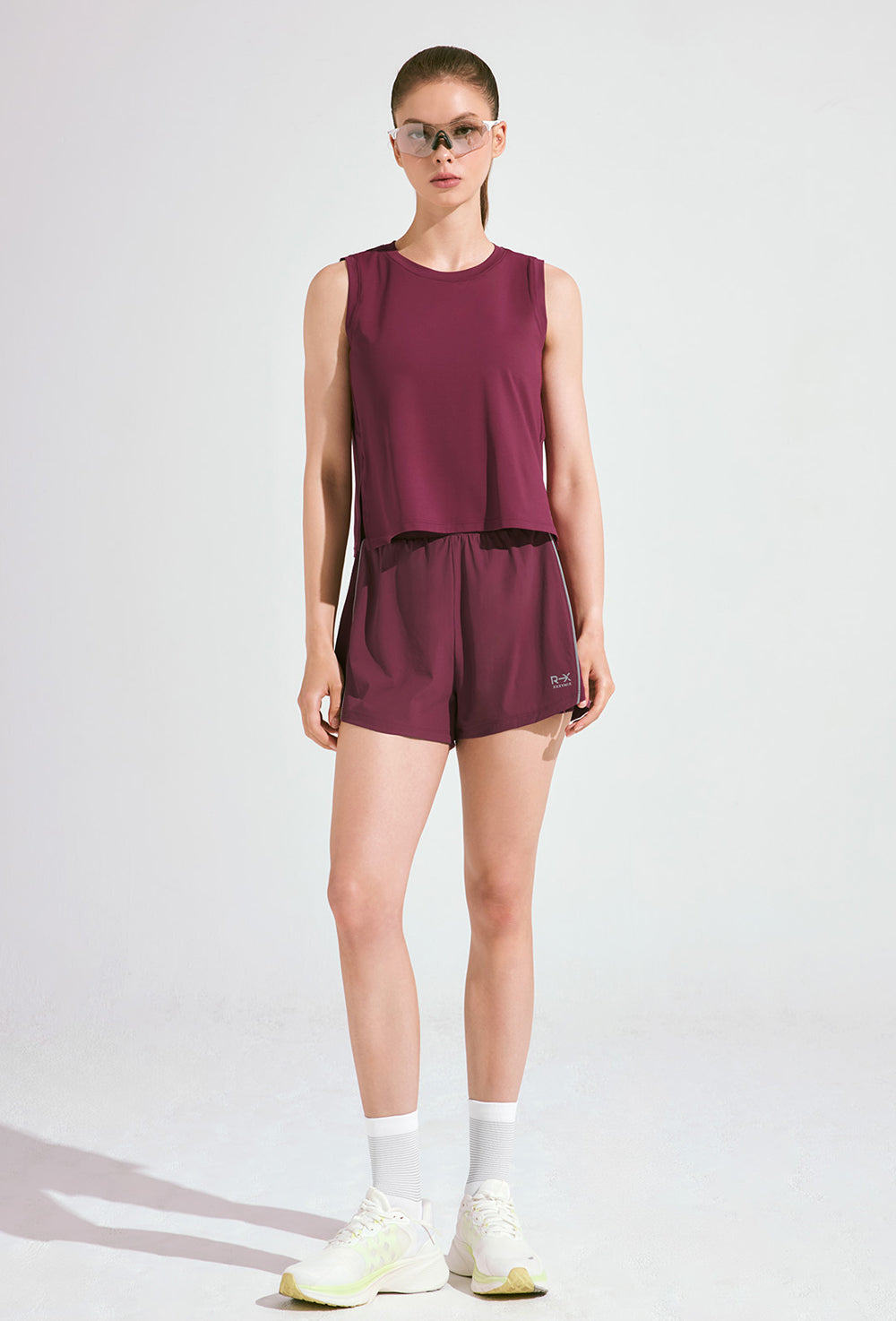 RX Mesh Mix Two in One Shorts - Burnt Wine