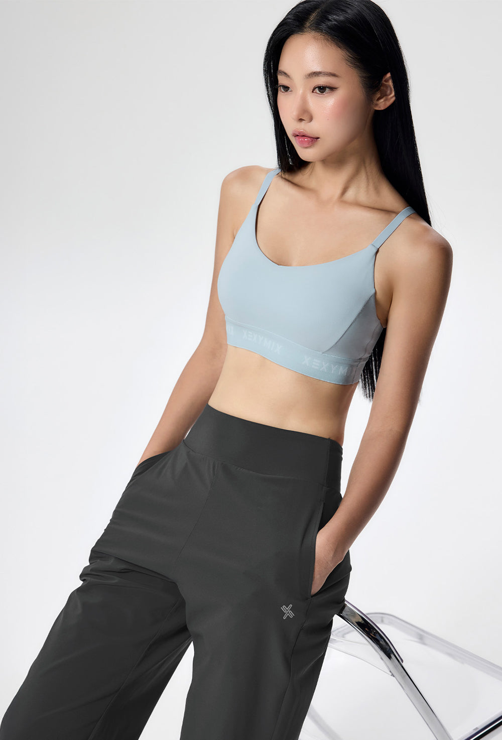 Light Tension Straight Pants - Davys Gray