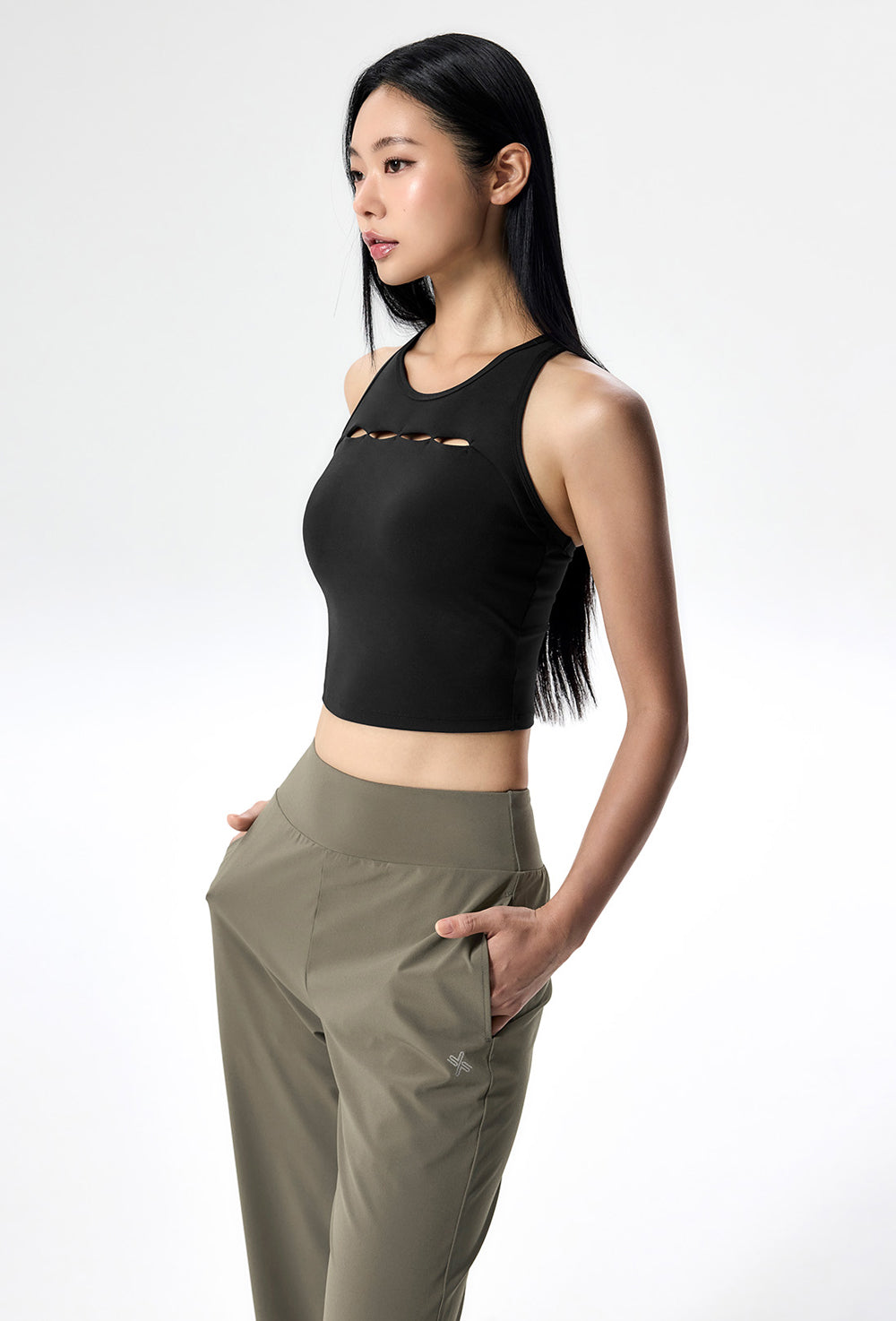 Light Tension Straight Pants - Faded Khaki