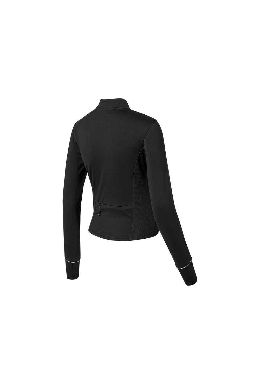 RX Brushed Fingerhole Half Zip-Up - Black