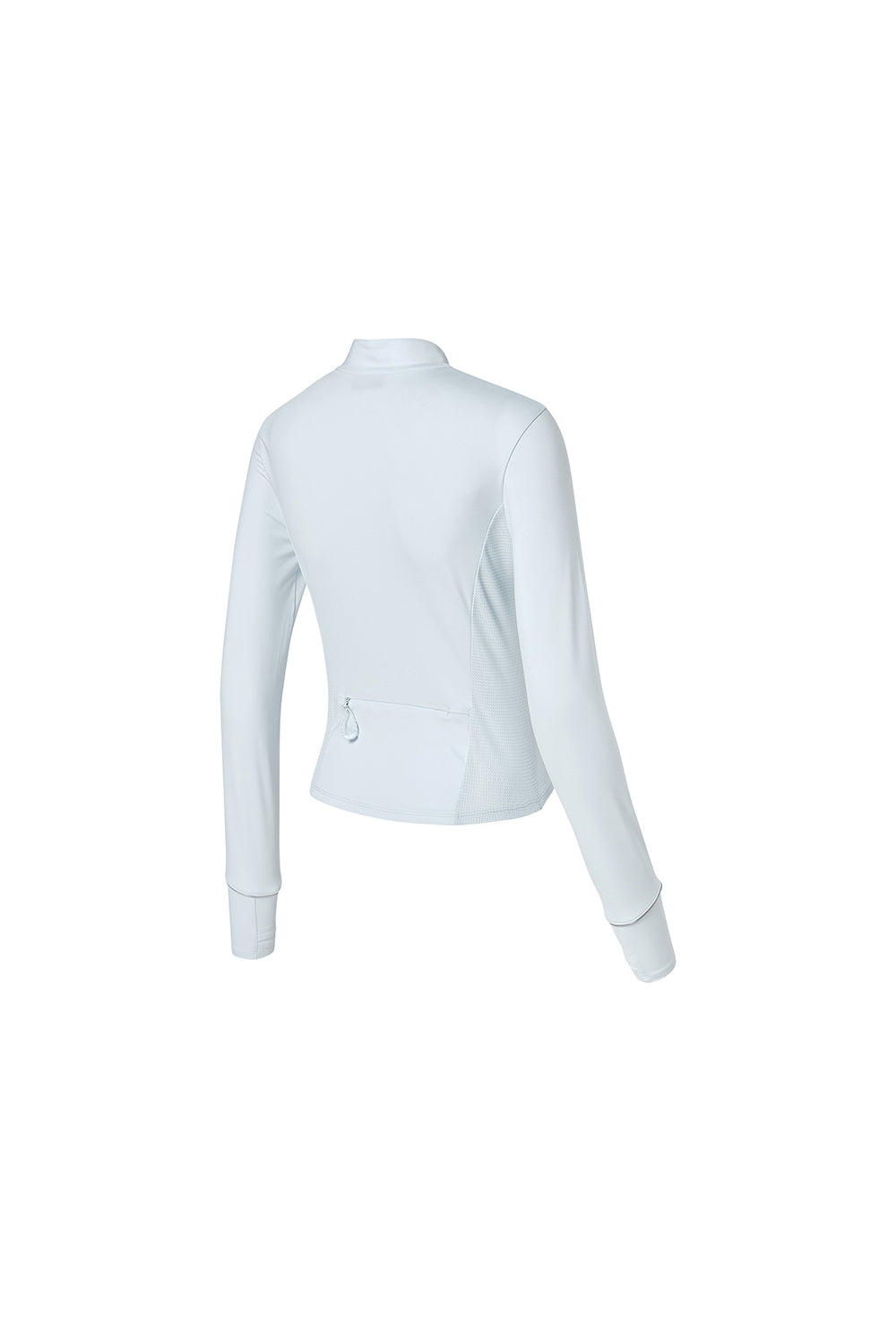 RX Brushed Fingerhole Half Zip-Up - Ice Sky