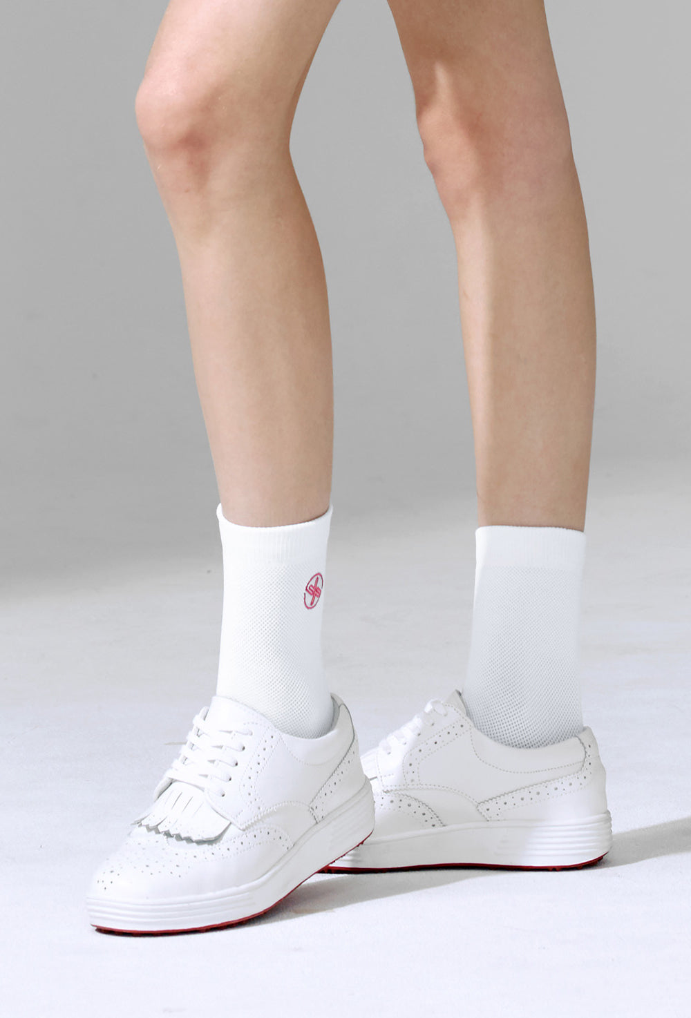 XEXYMIX Non-slip Mesh Fresh Crew Socks