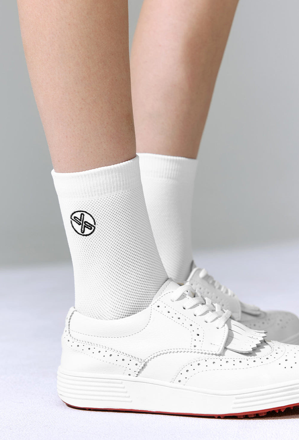 XEXYMIX Non-slip Mesh Fresh Crew Socks