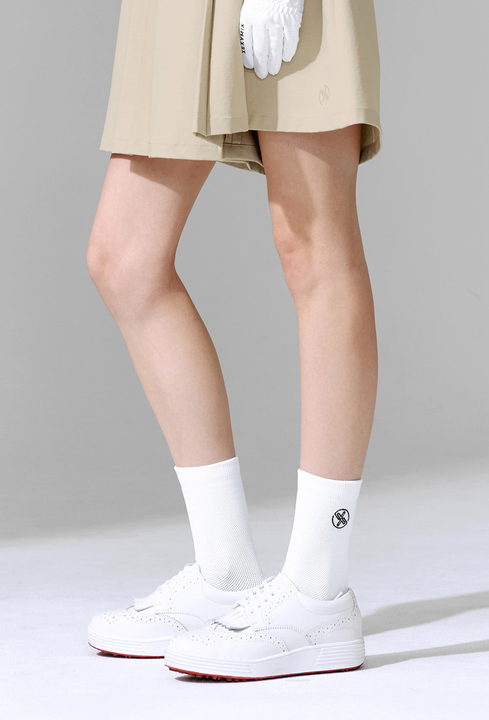 XEXYMIX Non-slip Mesh Fresh Crew Socks