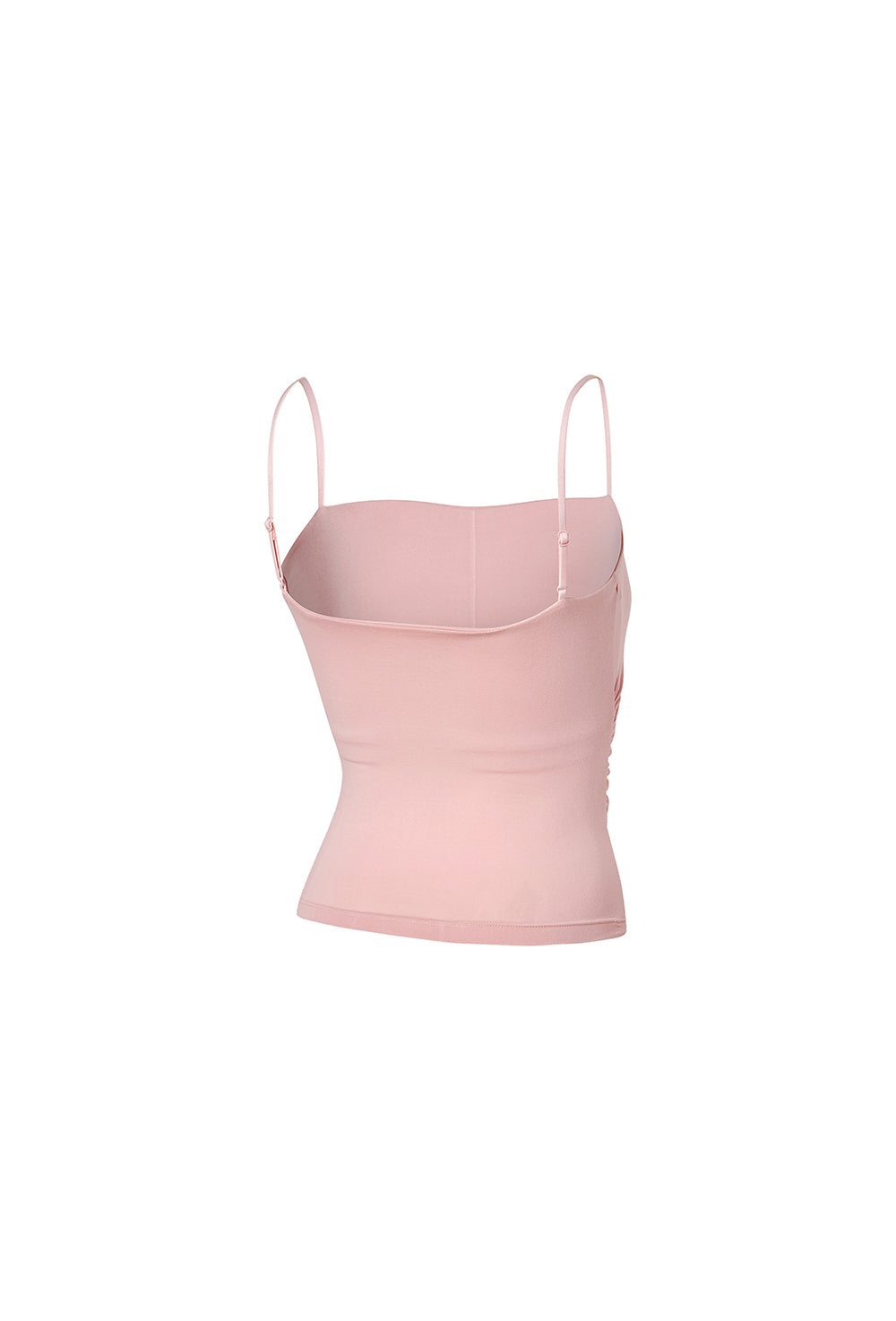 More Smooth Shirring Tank Top - Cozy Pink