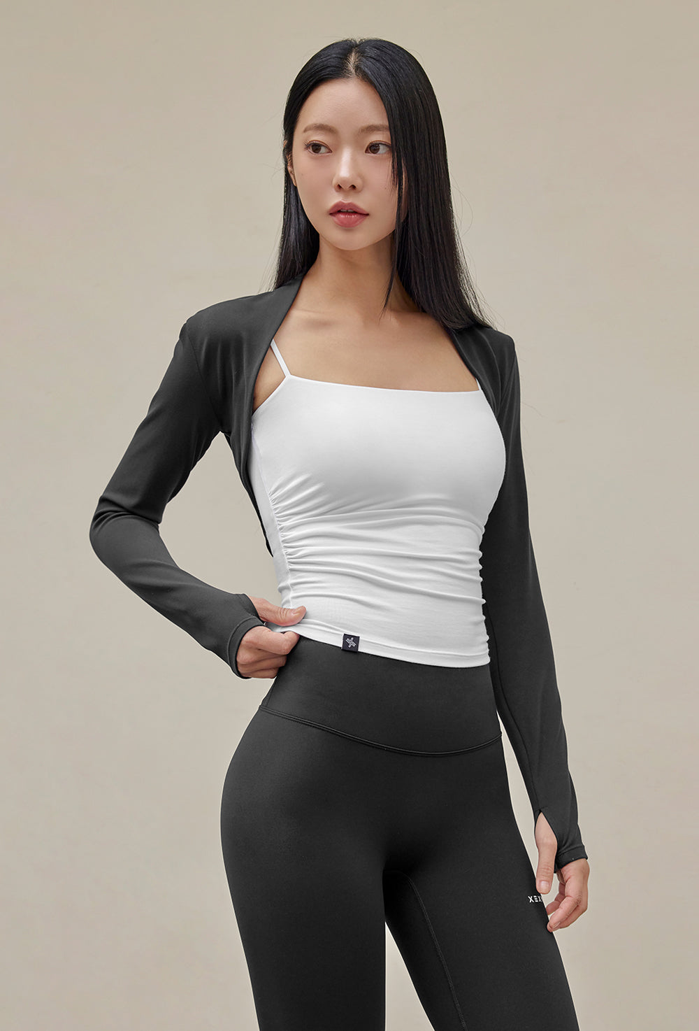 More Smooth Shirring Tank Top - Ivory