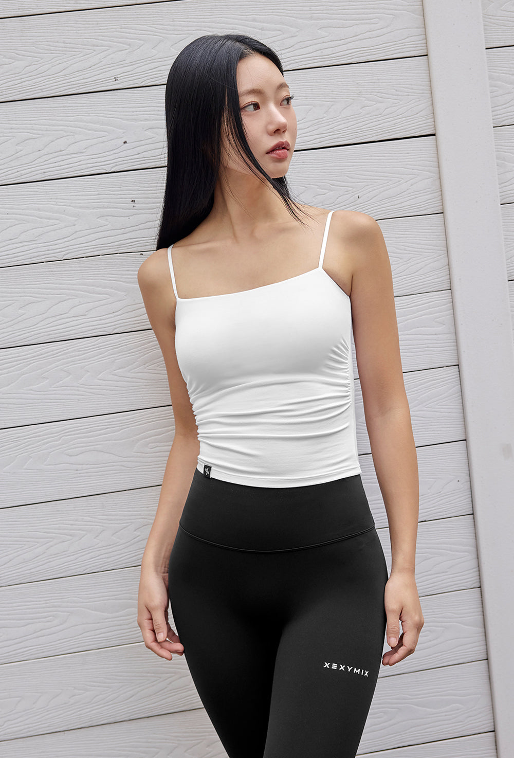 More Smooth Shirring Tank Top - Ivory