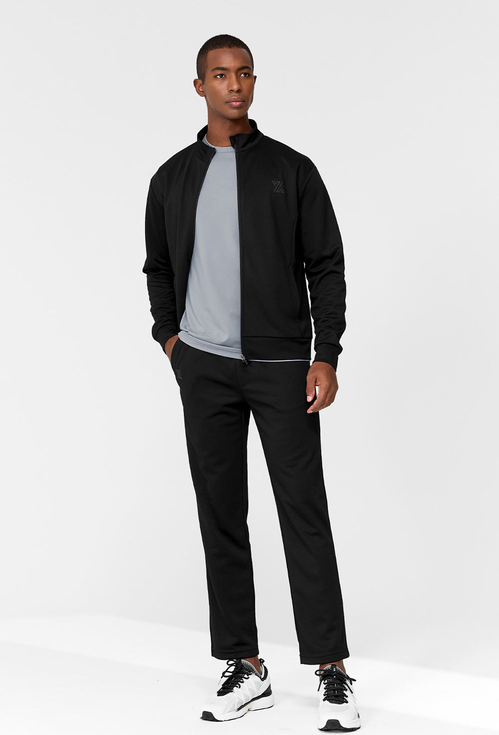 Basic Logo Track Jacket - Black