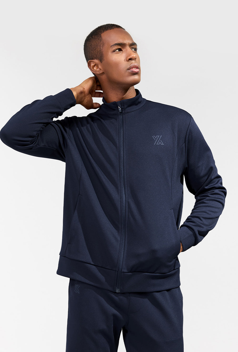 Basic Logo Track Jacket - Navy