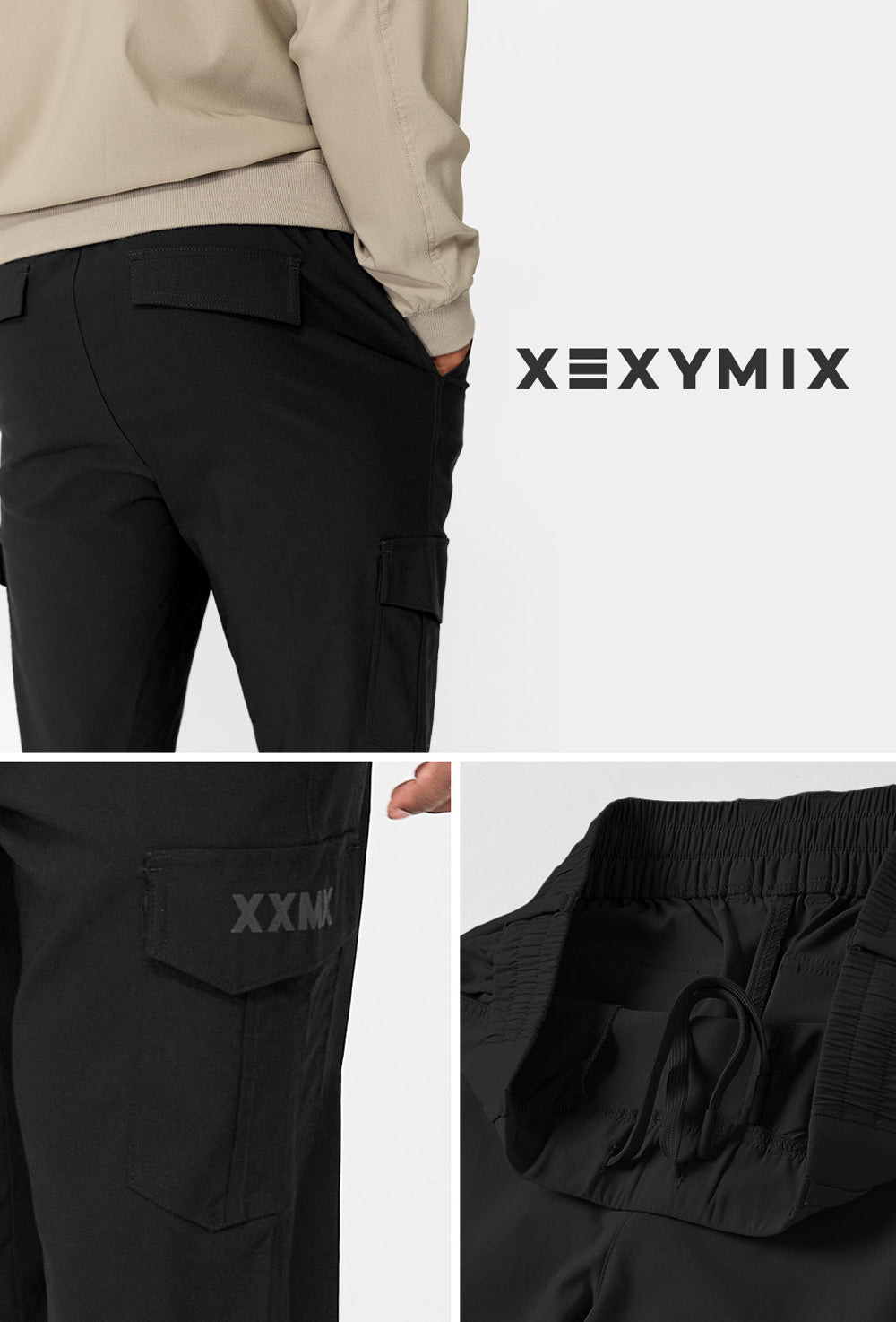 Stretch Out Pocket Pants - Black