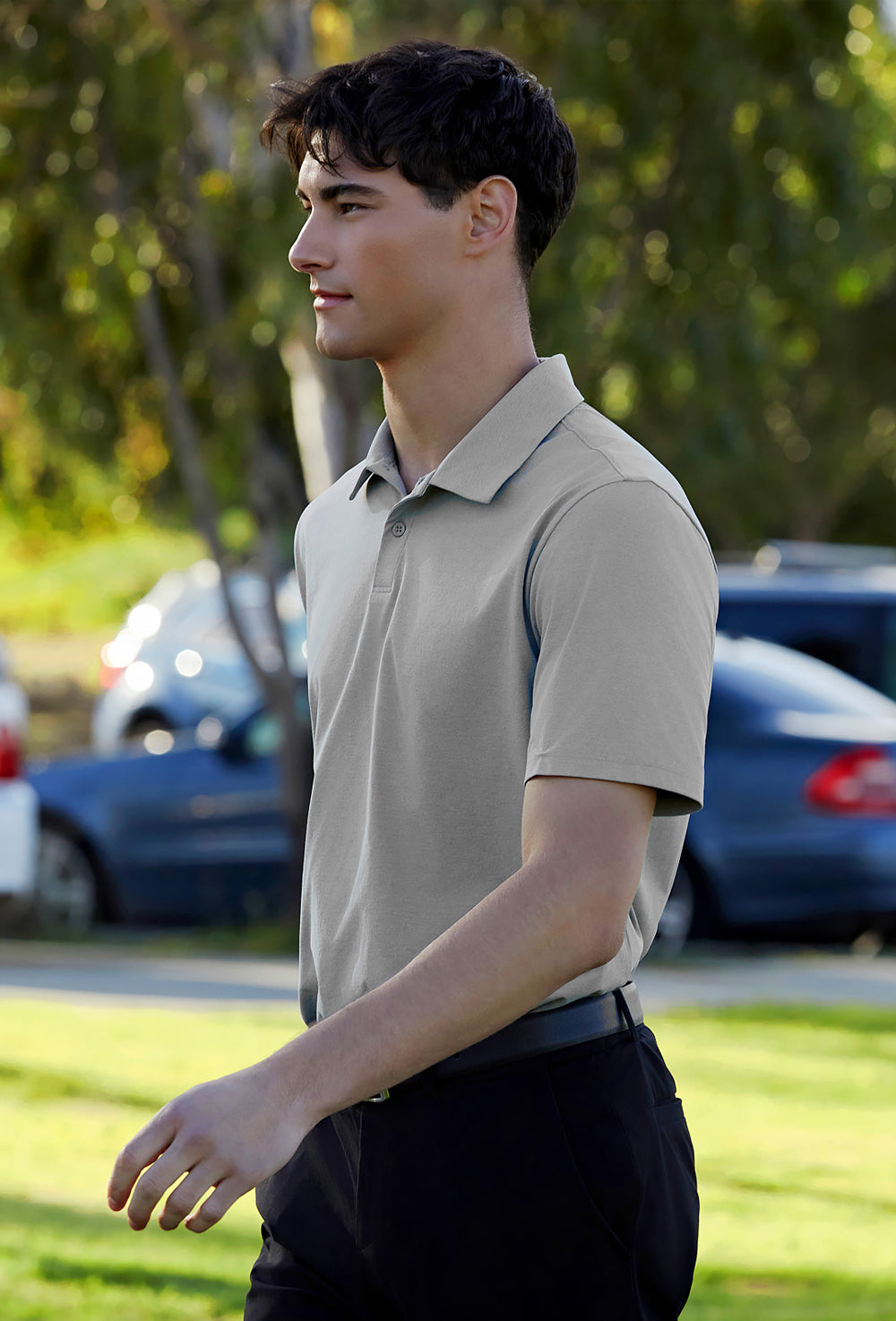 Ecodex Men Polo Short Sleeve - Gray