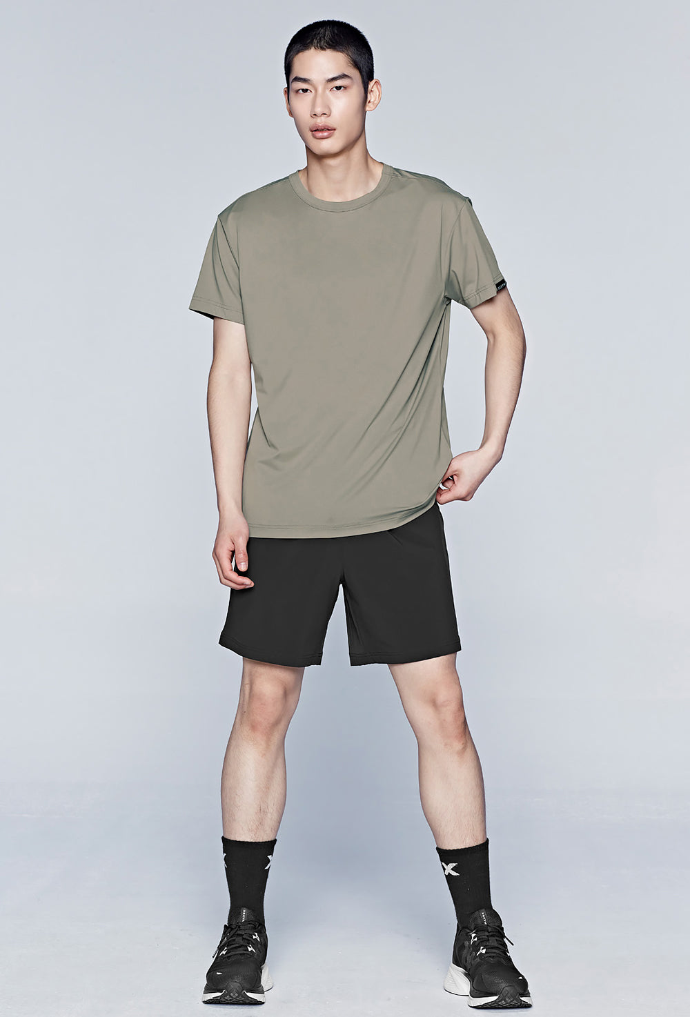 Men's Ice Feather Muscle Fit Short Sleeve - Mud Beige