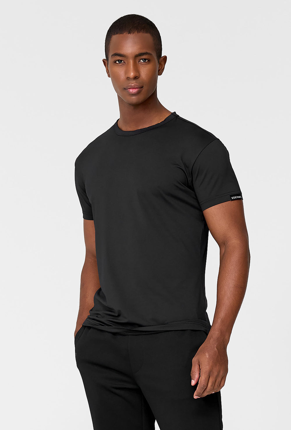 Men's Ice Feather Muscle Fit Short Sleeve - Black