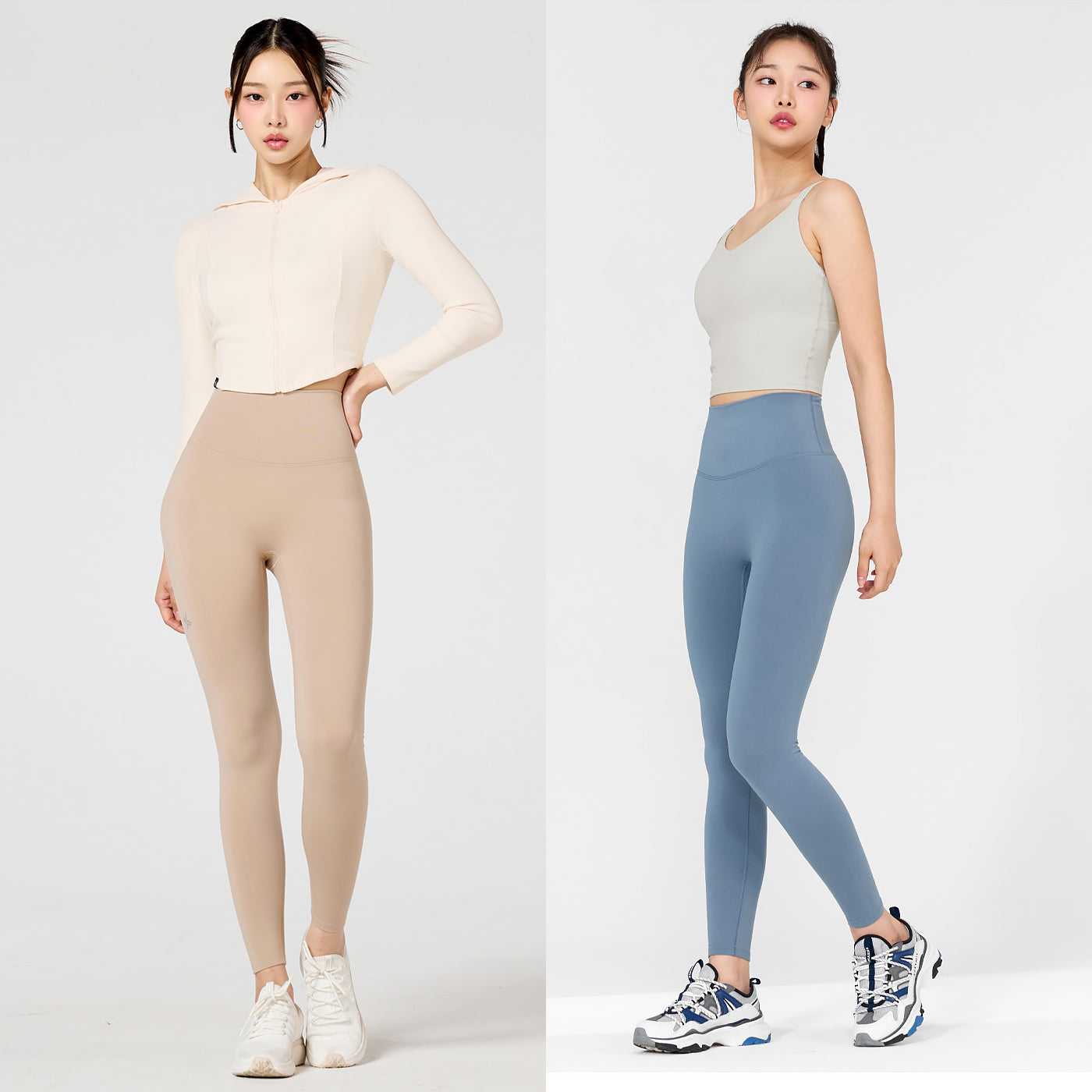 XELLA Intention Hard Fluffy Napping Leggings - Moonless