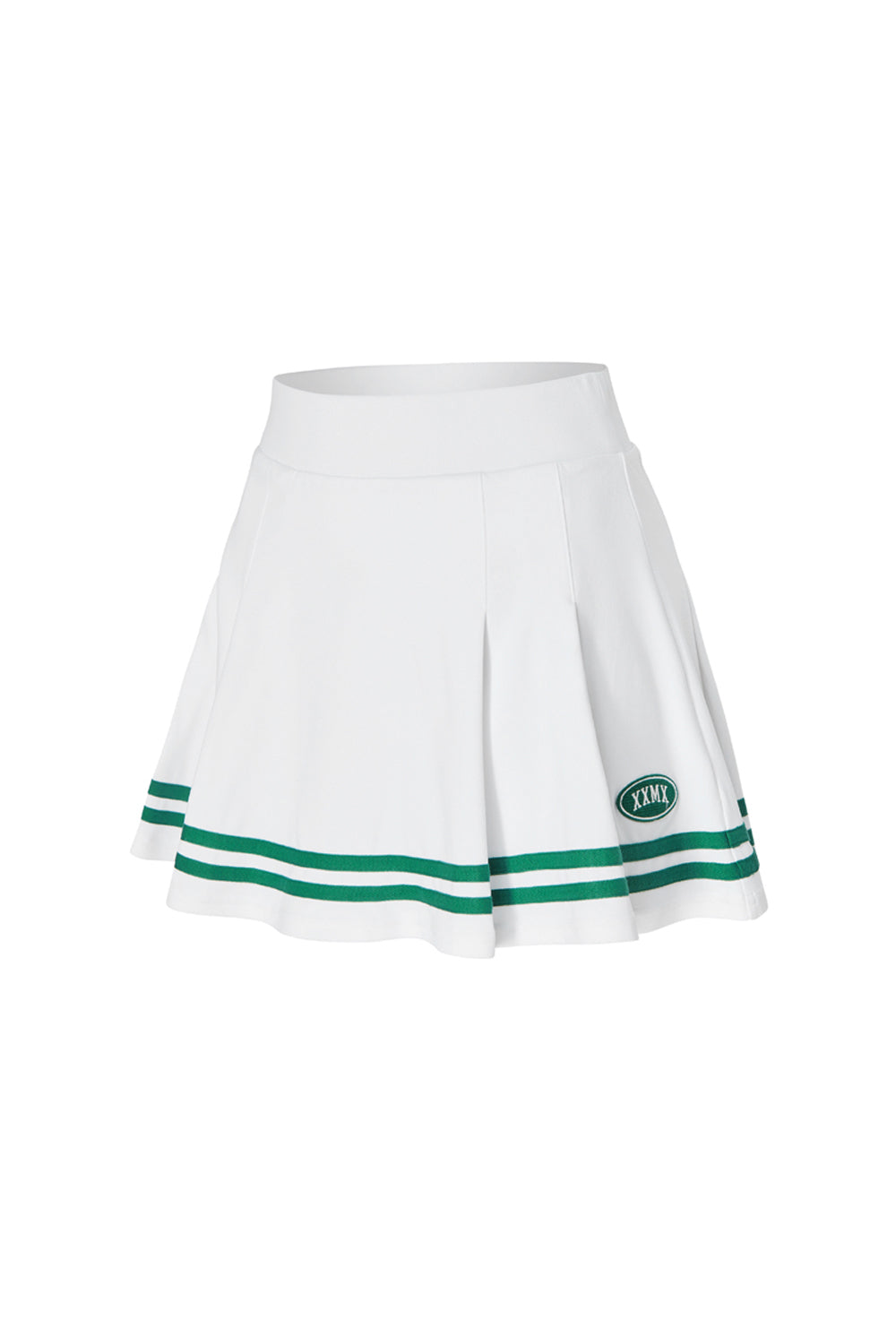 Line Point Tennis Skirt - Ivory