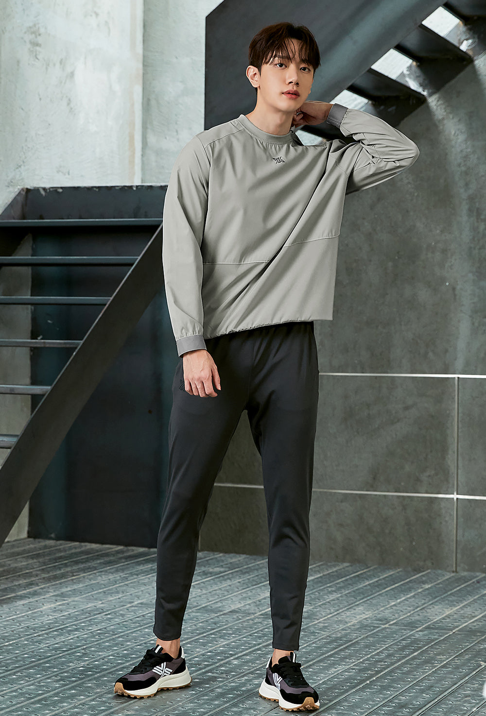 Wind Tech Long Sleeve - Multi Gray