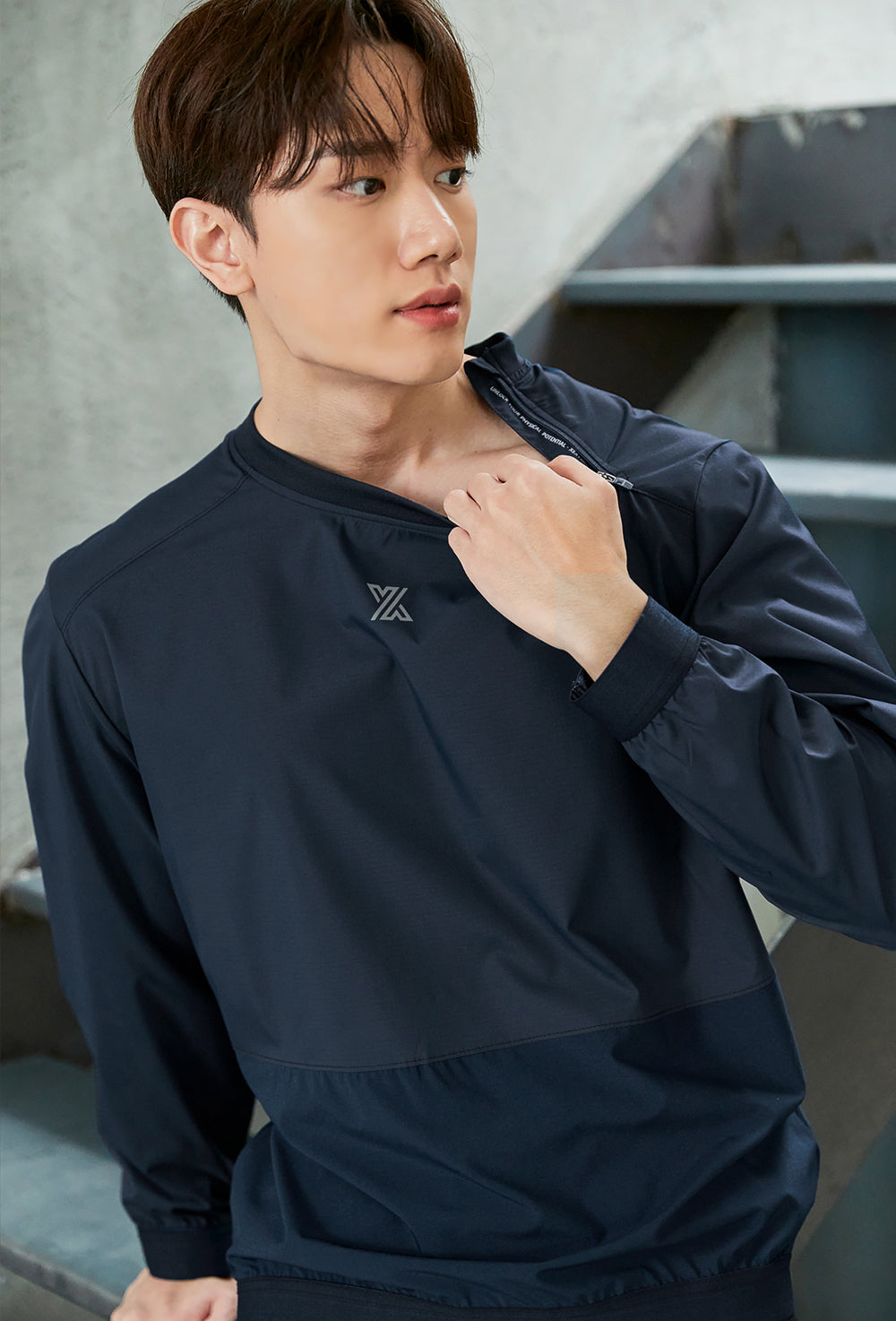 Wind Tech Long Sleeve - Multi Navy