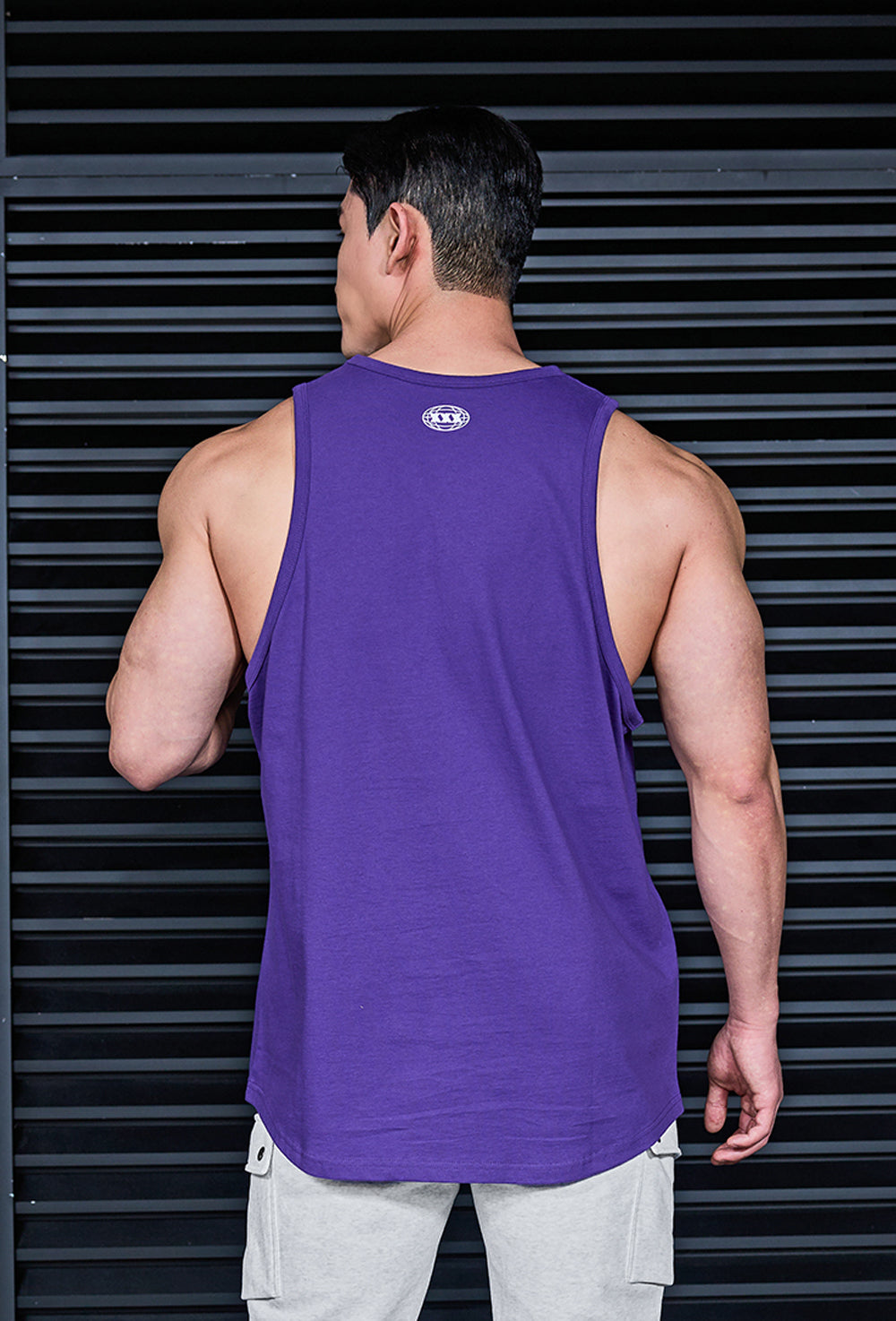 Pure Cotton Arch Logo Sleeveless - Volume Purple