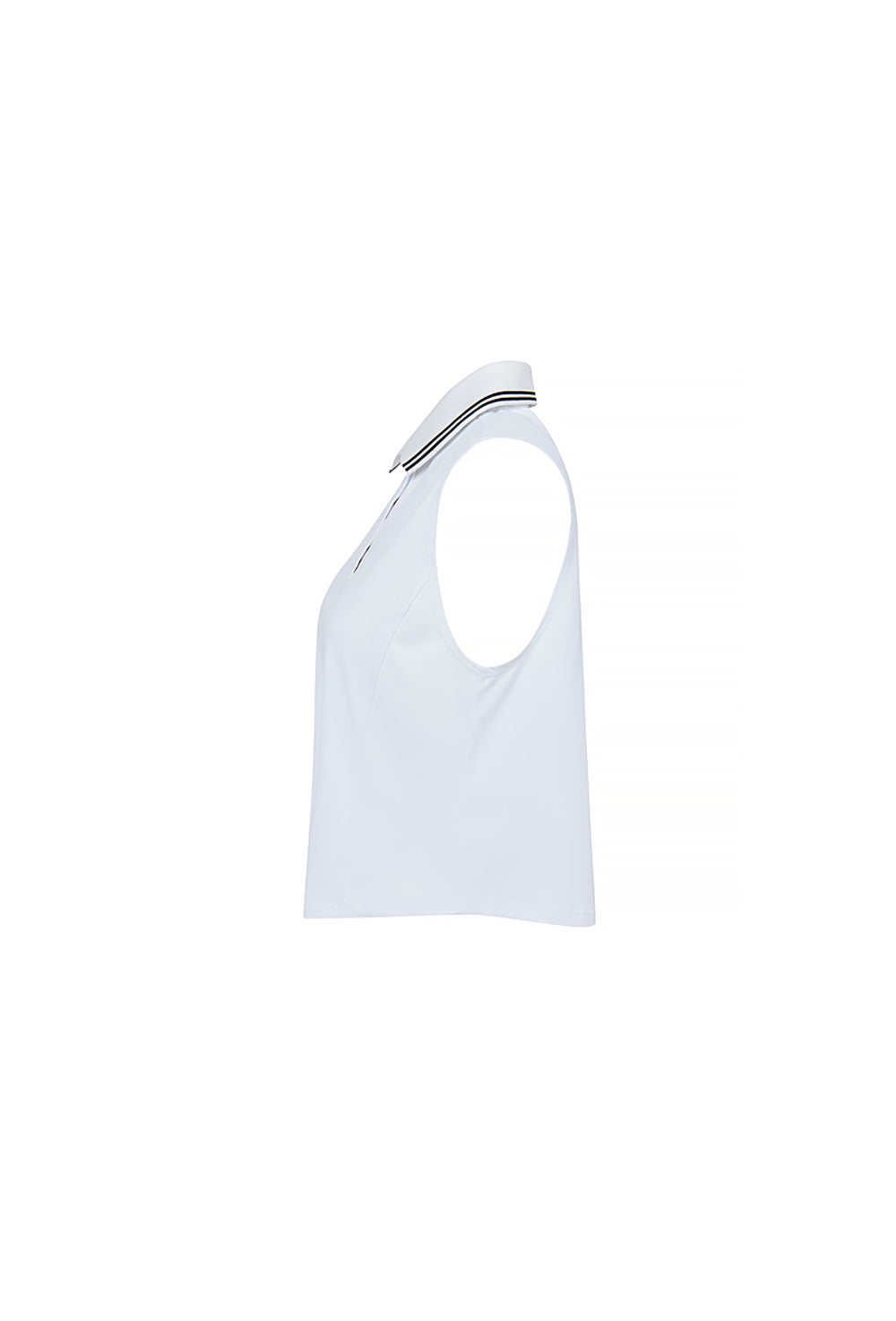 Pique Collar Sleeveless - Ivory