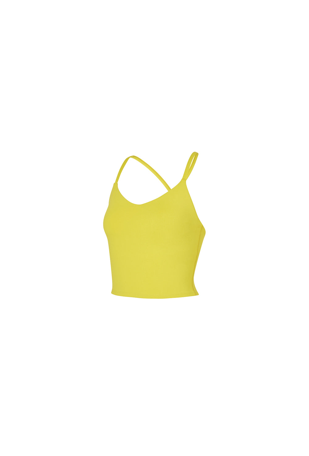 Back Line Bra Top - Ash Yellow