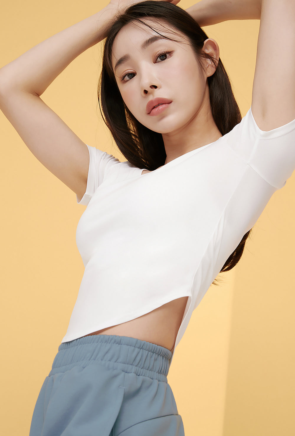 XELLA Light Round Crop Top - Ivory (Clearance)