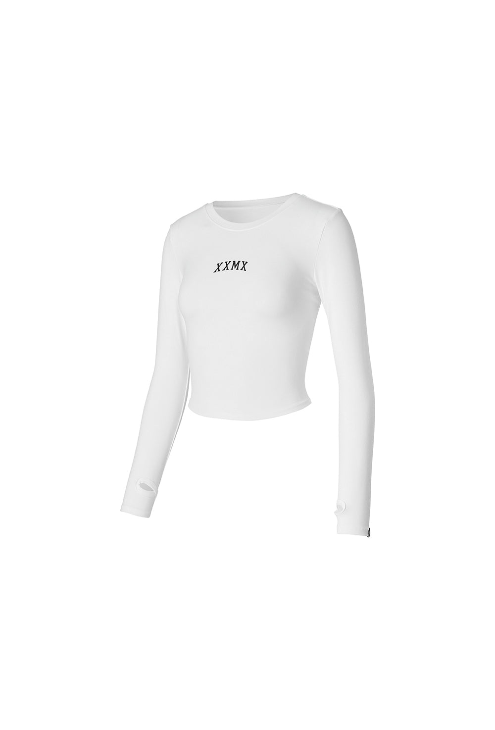 Cotton Like Finger Hole Long Sleeve - Ivory