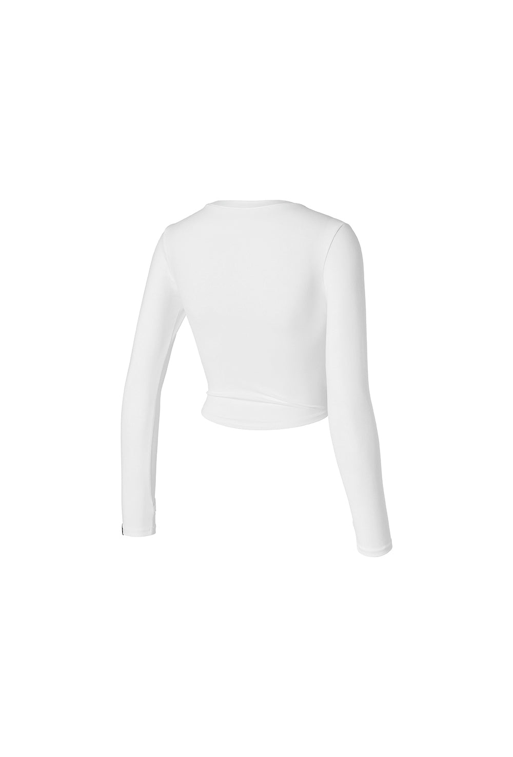 Cotton Like Finger Hole Long Sleeve - Ivory