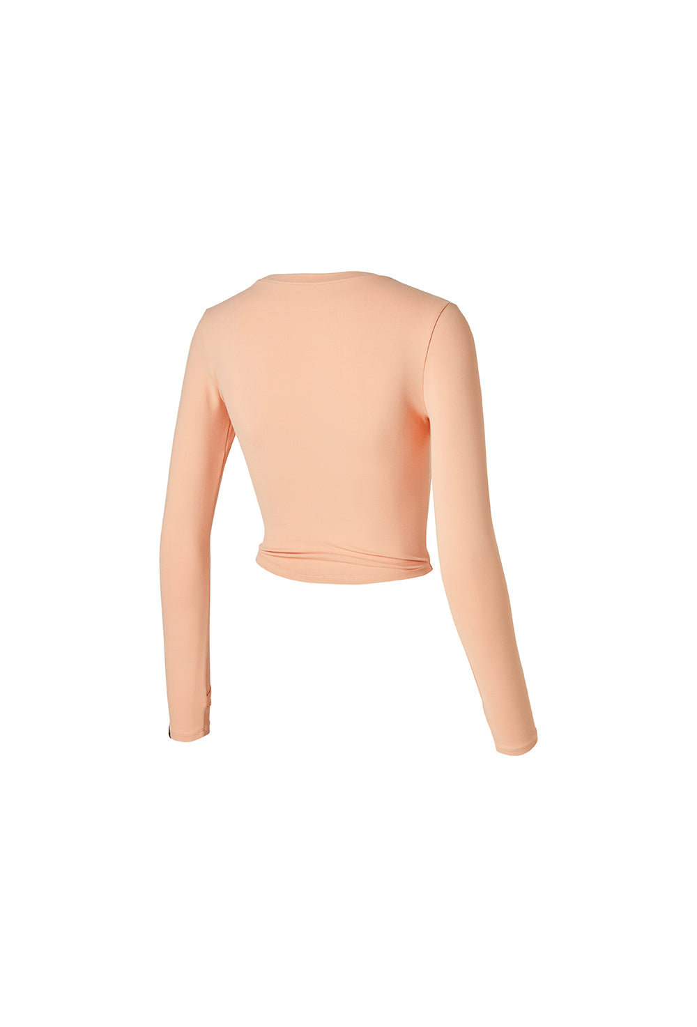 Cotton Like Finger Hole Long Sleeve - Milky Peach