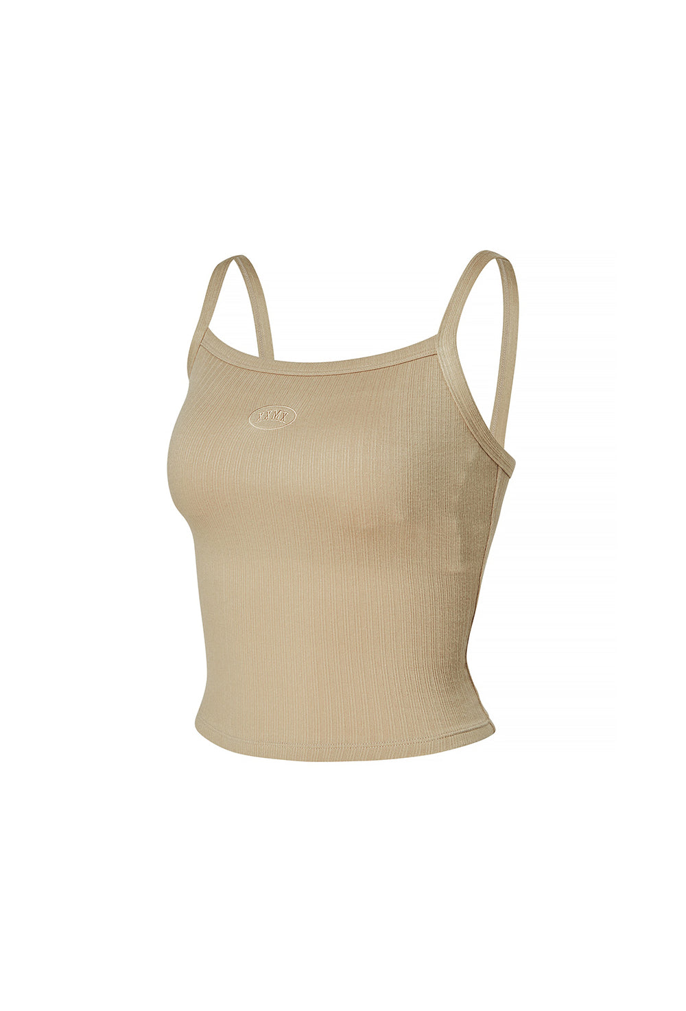 Ribbed Tension In pad Sleeveless - Antique Beige
