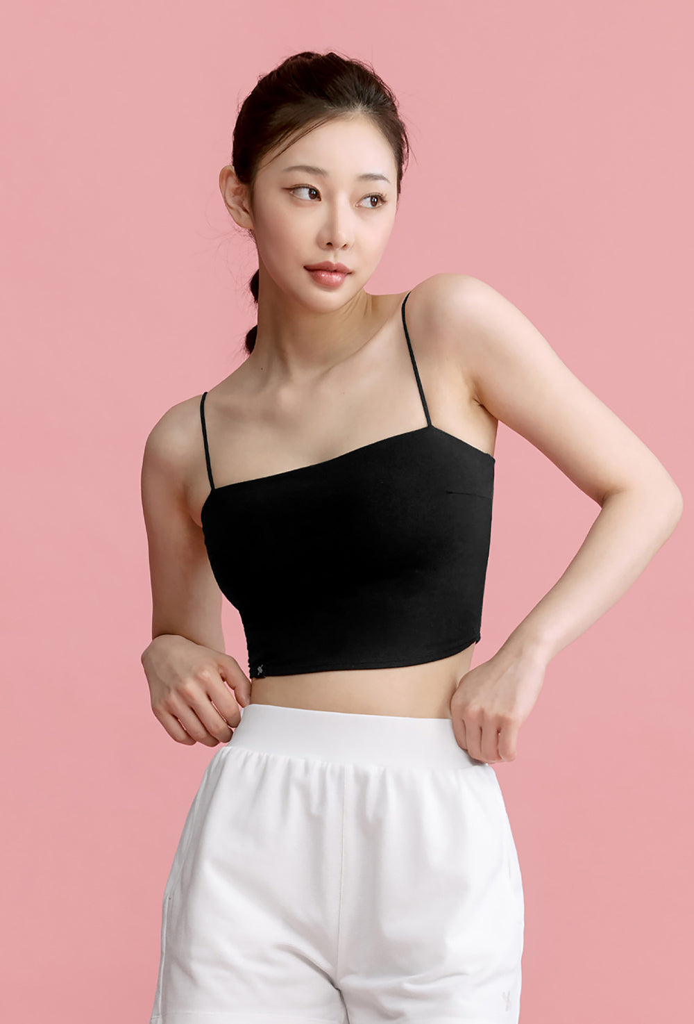 Kelly String Crop Top - Black