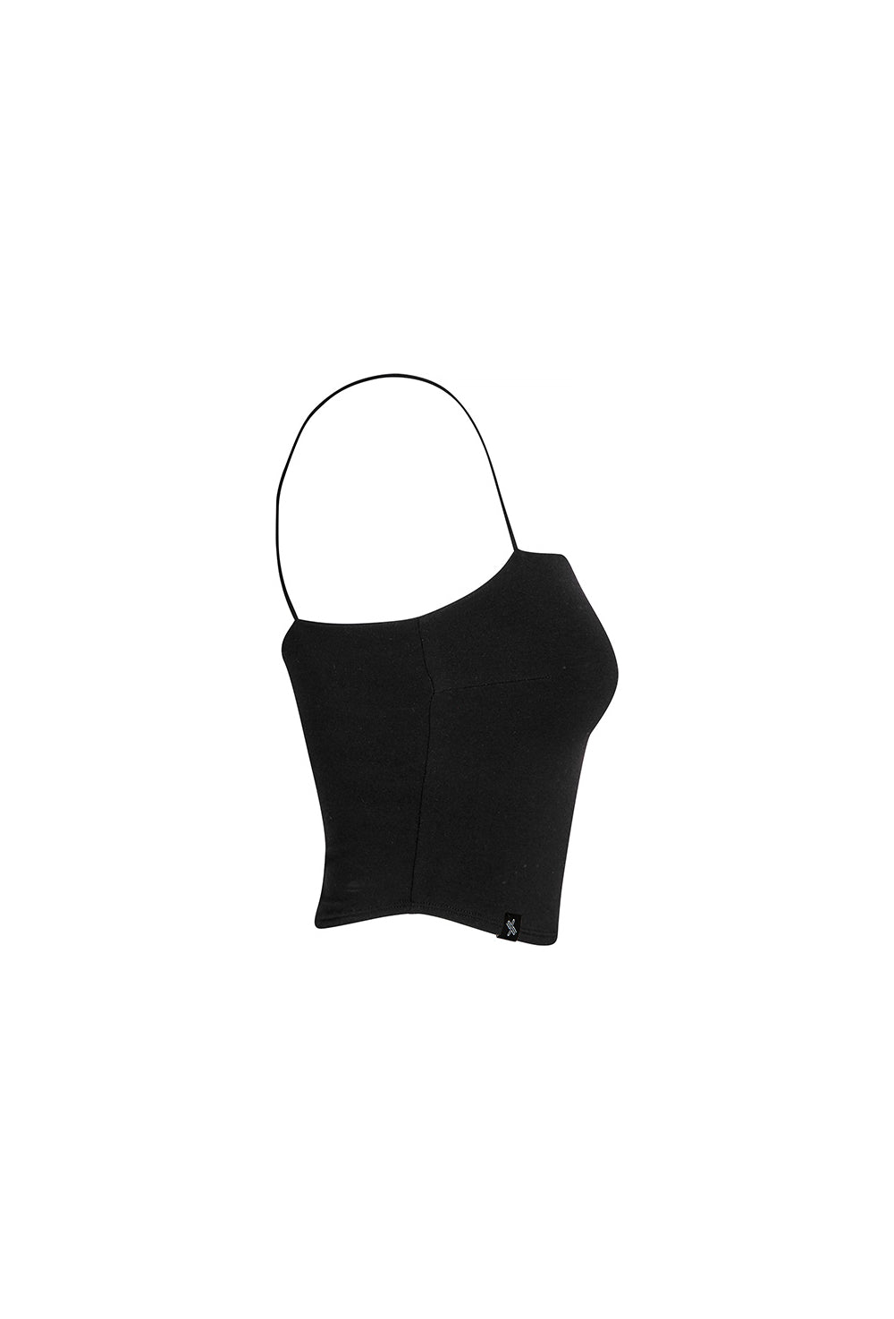 Kelly String Crop Top - Black