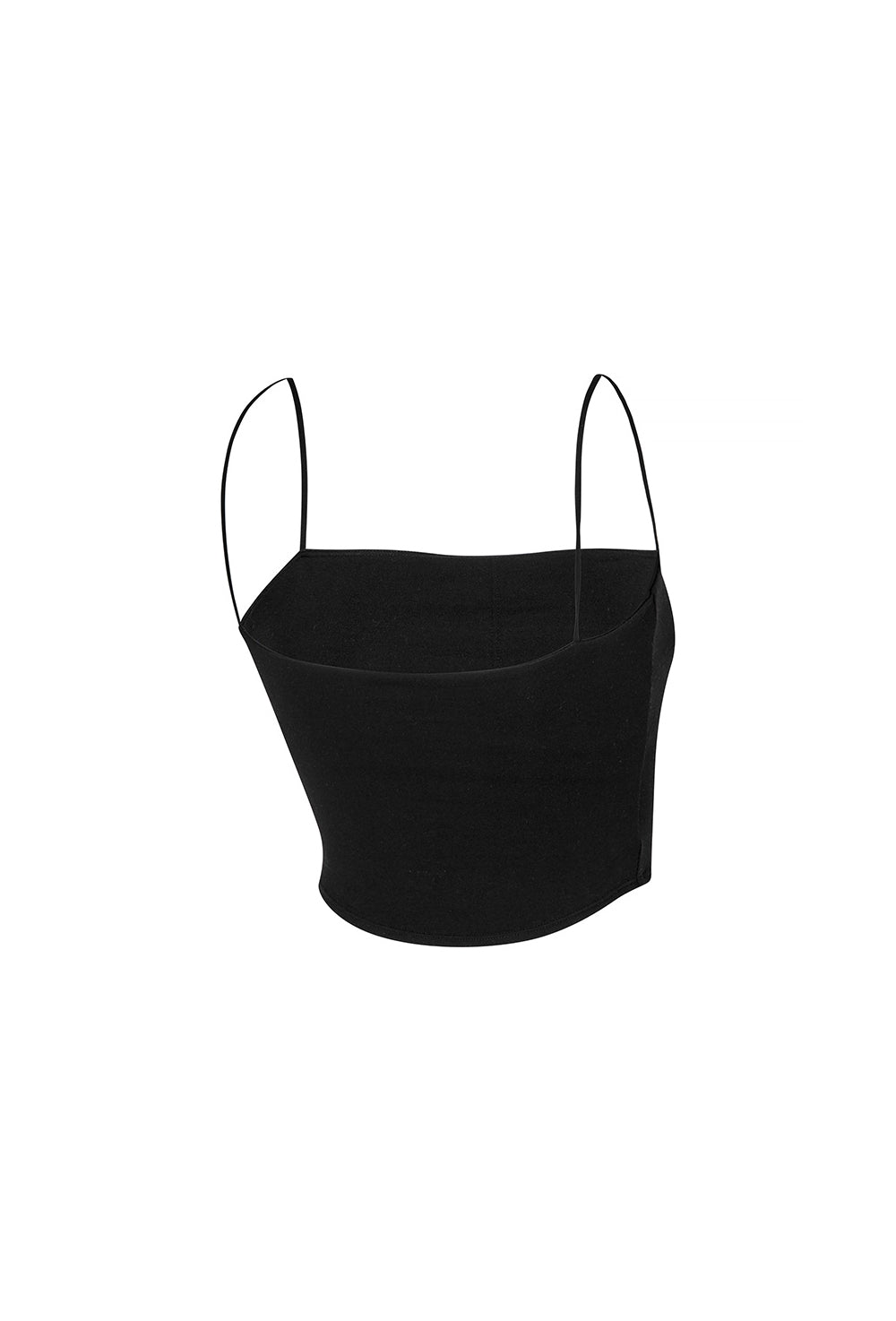 Kelly String Crop Top - Black