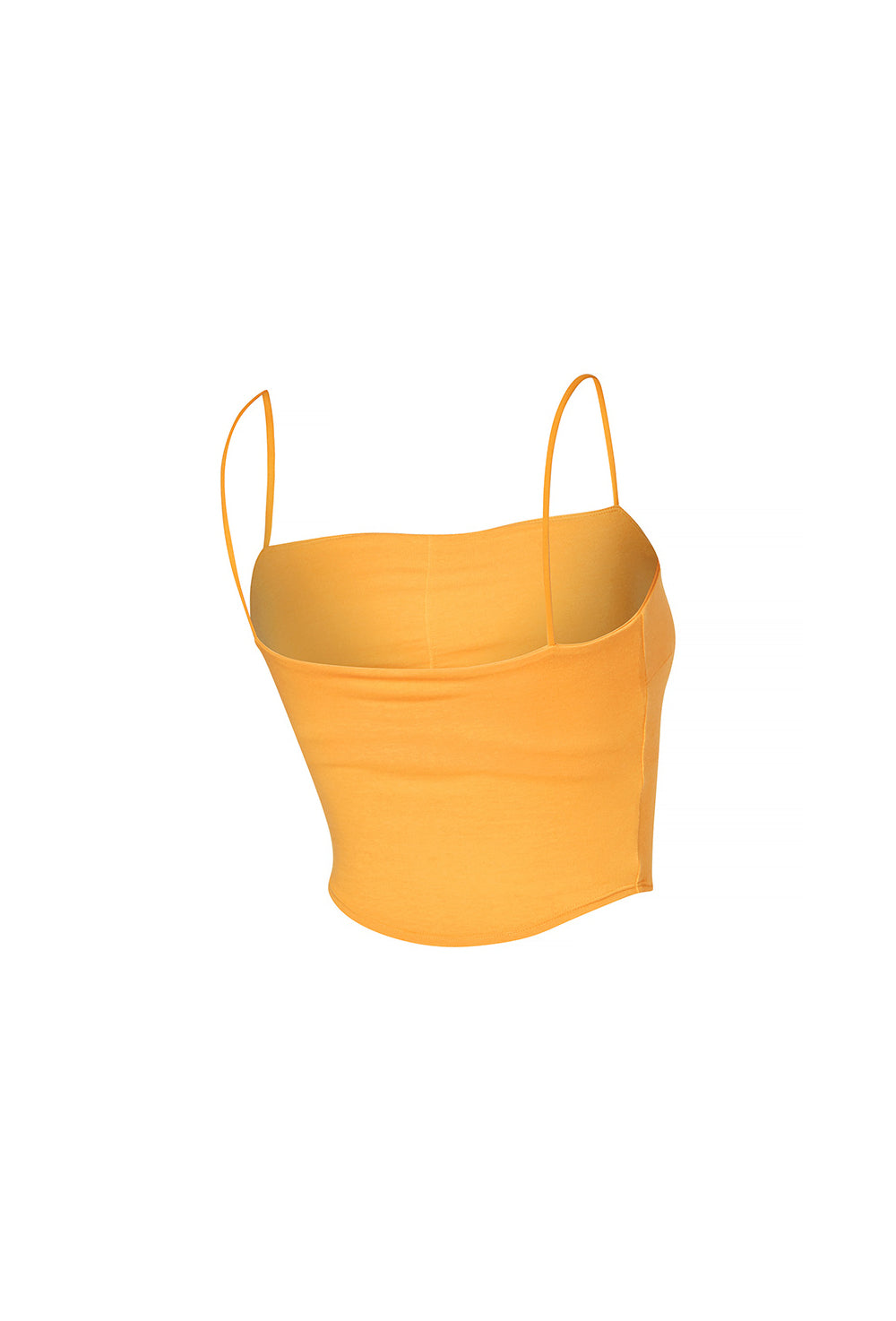 Kelly String Crop Top - Mid Yellow