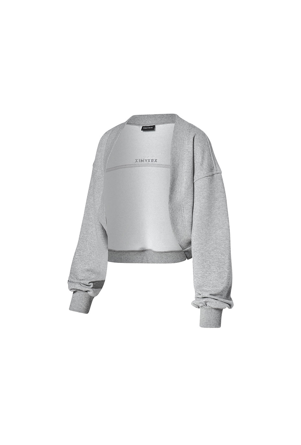 Soft Cotton Balloon Bolero - Melange Gray