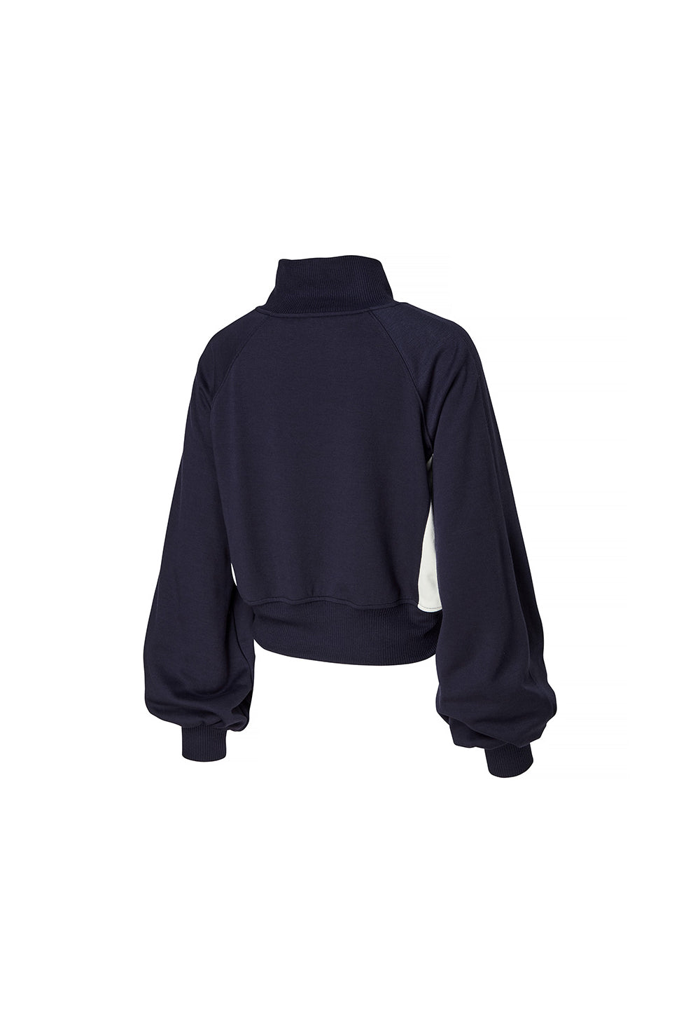 Mellow Color Block Zip-Up Jacket - Navy Shower