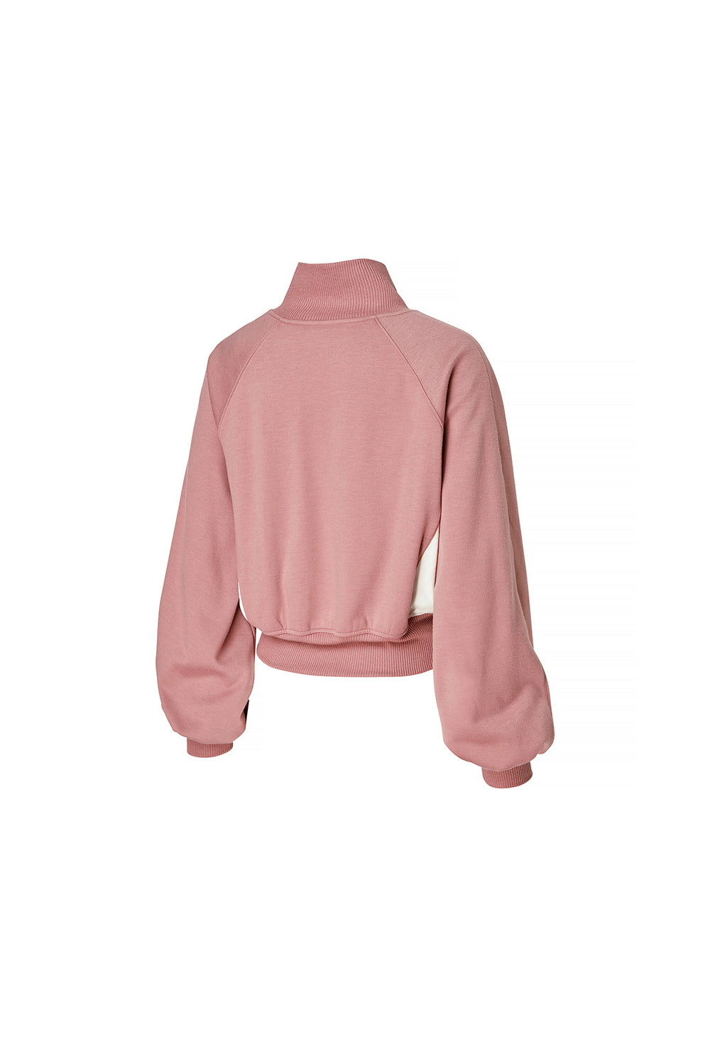 Mellow Color Block Zip-Up Jacket - Baroque Rose