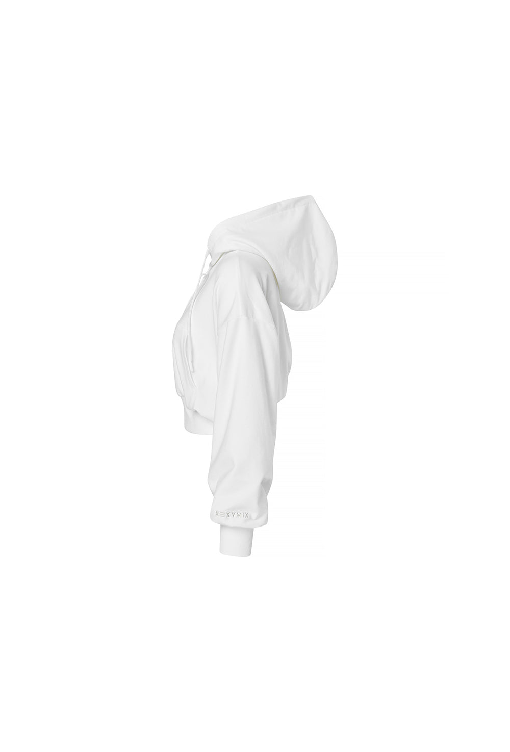 Smooth Touch Crop Hoodie Zip-Up - Ivory
