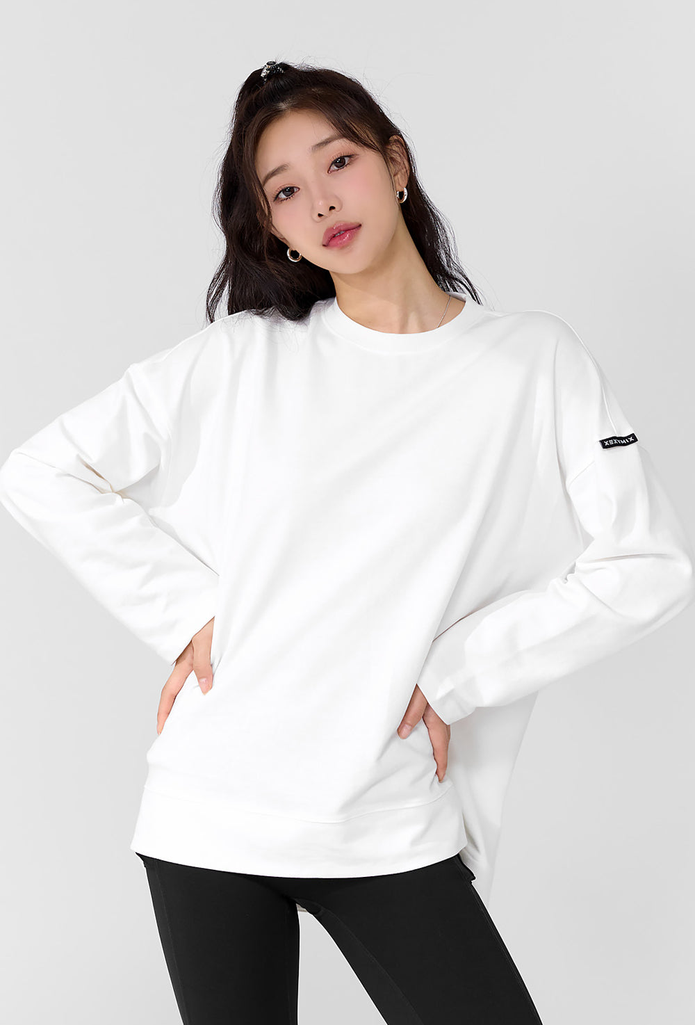Cotton Cover Loose Fit T-Shirt - Ivory