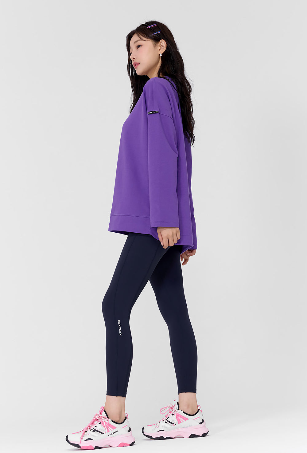 Cotton Cover Loose Fit T-Shirt - Berry Purple