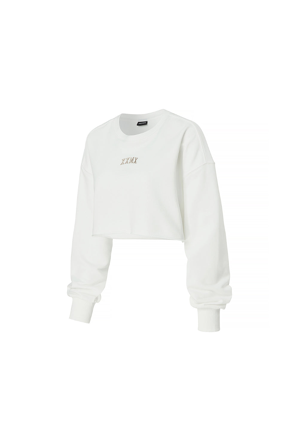 Soft Cotton Daily Crop Sweatshirt - Ivory