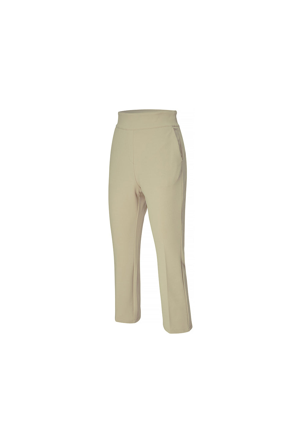 Stretch Banding Napping Bootscut Slacks - Champaign Beige