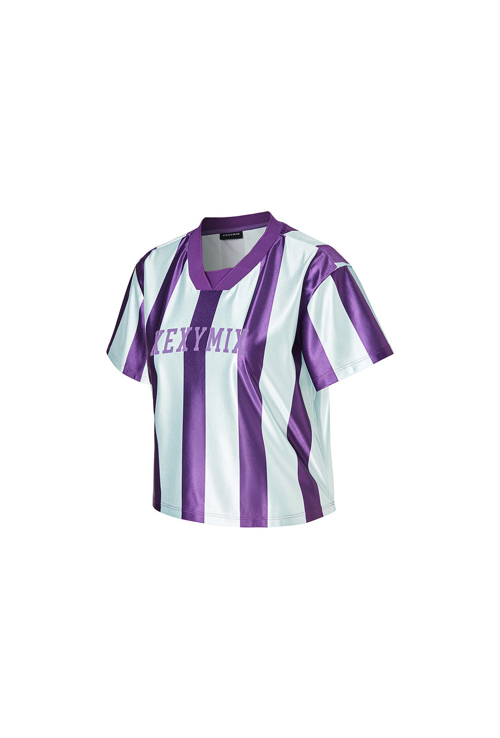 Color Block Jersey Short Sleeve - Bloom Purple