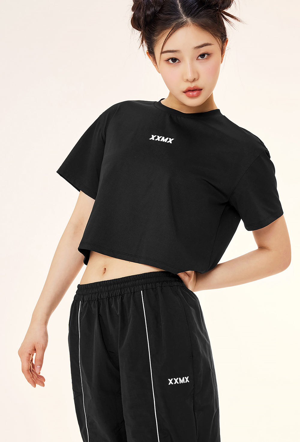 Eco Dex Crop Short Sleeve - Black