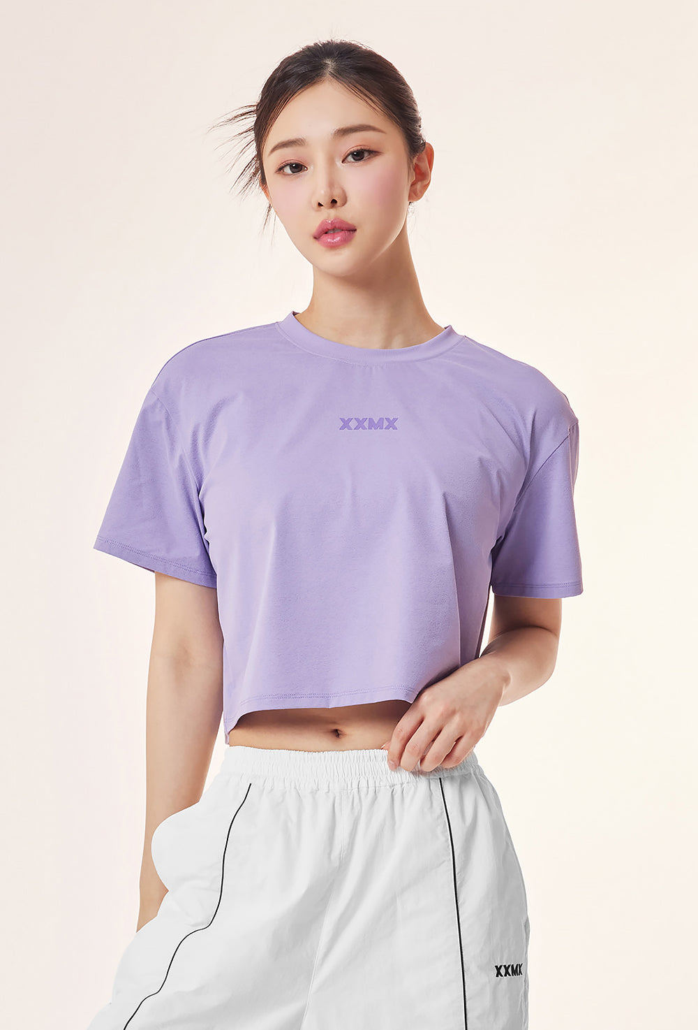 Eco Dex Crop Short Sleeve - Sweet Lavender