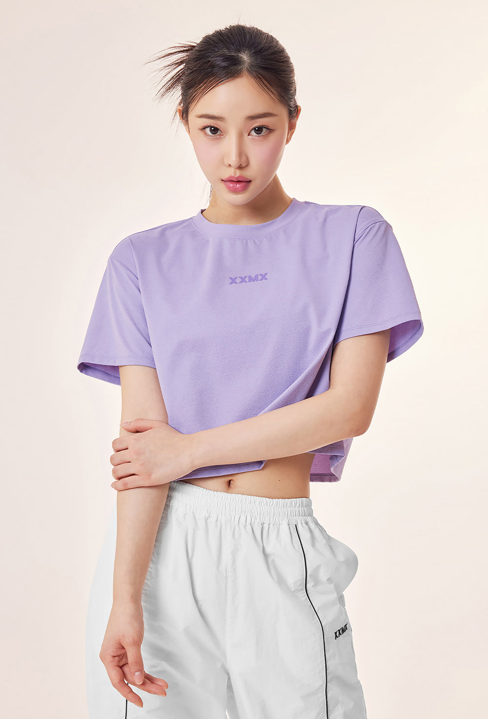 Eco Dex Crop Short Sleeve - Sweet Lavender