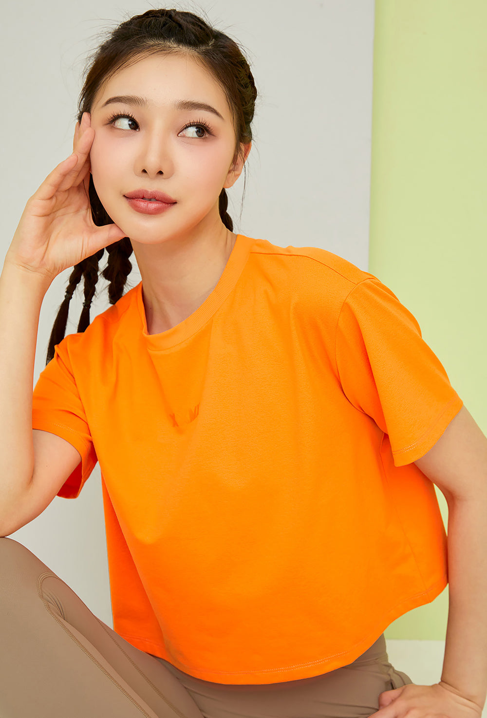 Eco Dex Crop Short Sleeve - Bright Orange