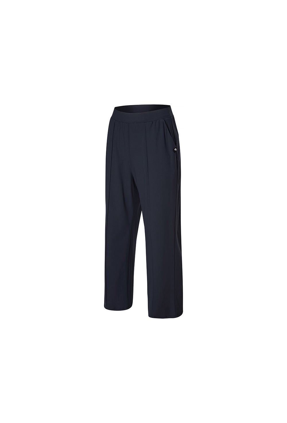 Tricot Pintuck Wide Pants - Fluffy Navy