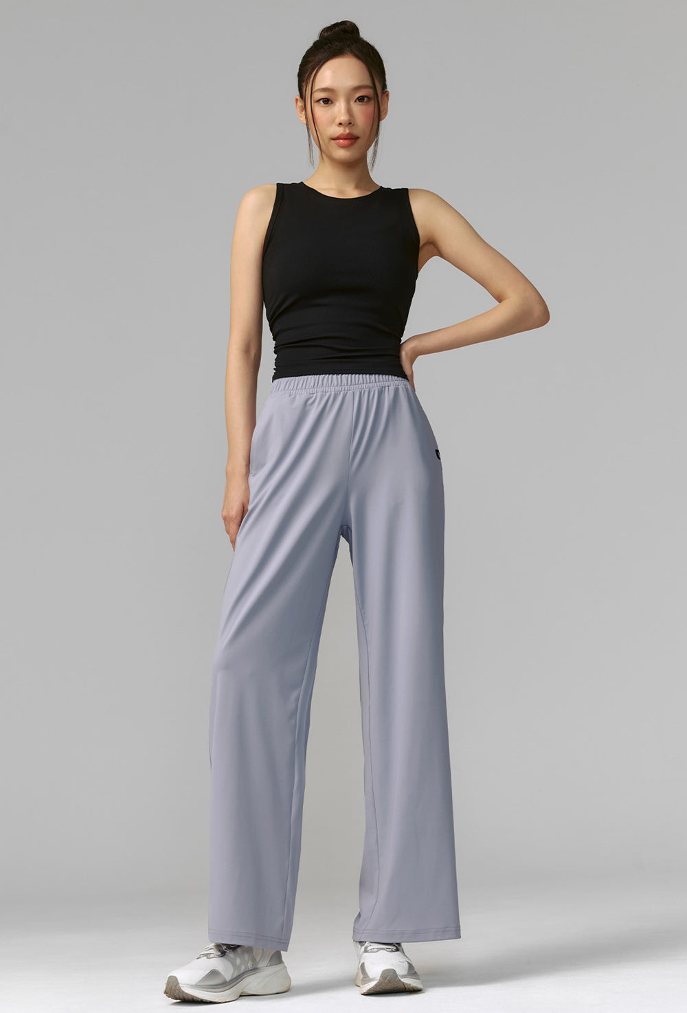 Medium Feather Cooling Wide Pants - Frozen Blue